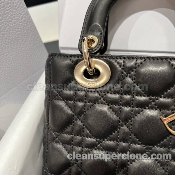 Dior bag Super Clone picture and price black Handbag sheepskin women 6