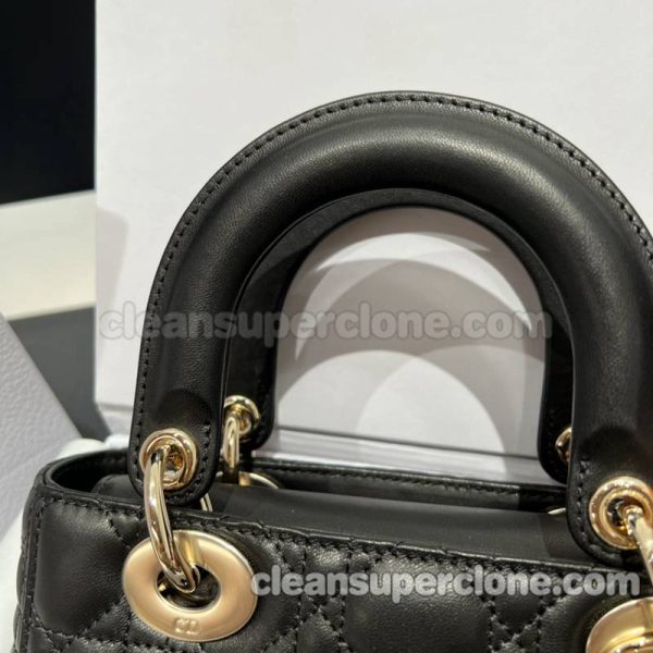 Dior bag Super Clone picture and price black Handbag sheepskin women 7