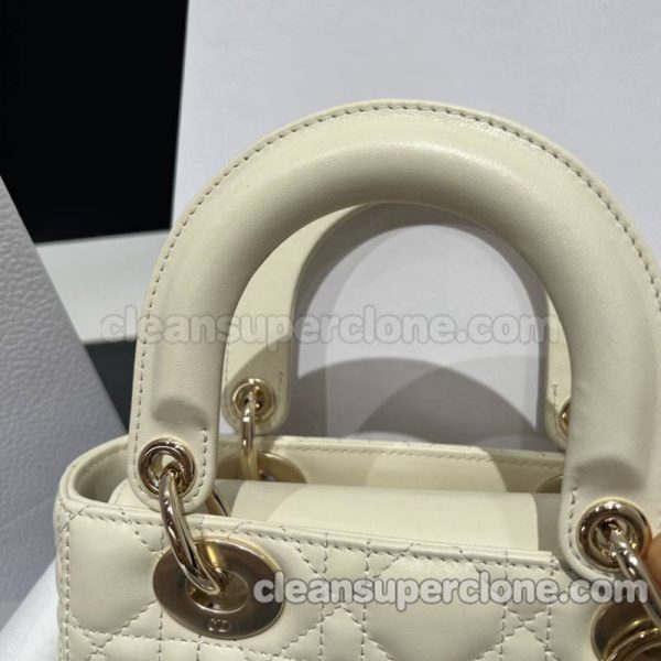 sheepskin bag 1:1 Copy description and price white Dior Handbag women 6