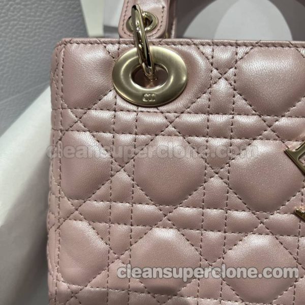 Dior bag Super Clone picture and price pink Handbag sheepskin women 6