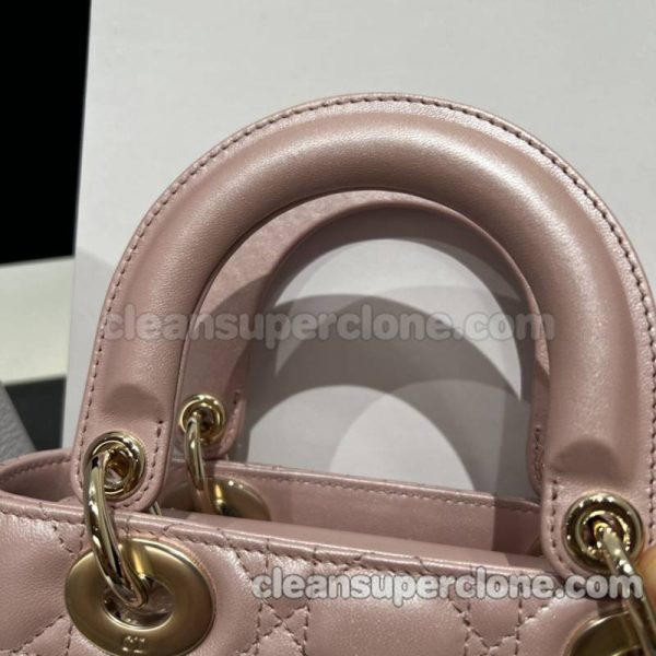 Dior bag Super Clone picture and price pink Handbag sheepskin women 9