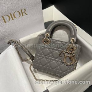 Handbag bag replica details and pricing Dark gray Dior sheepskin women