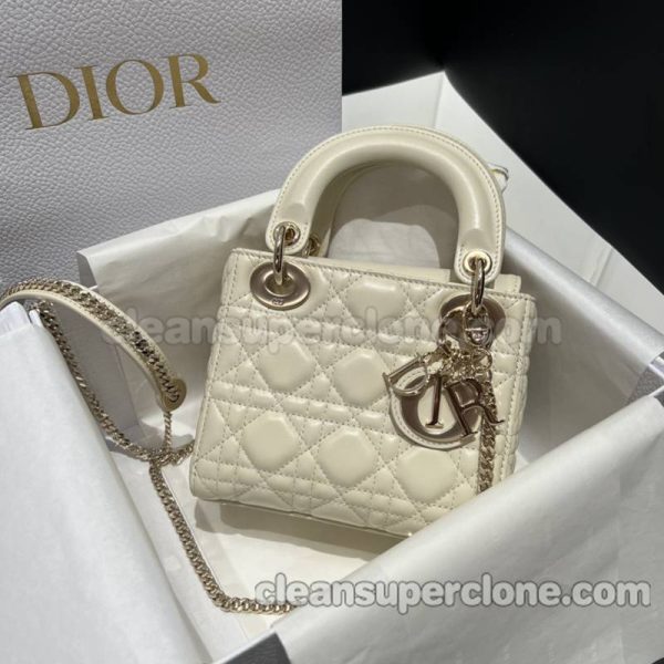 Dior bag Super Clone picture and price Pearl white Handbag sheepskin women