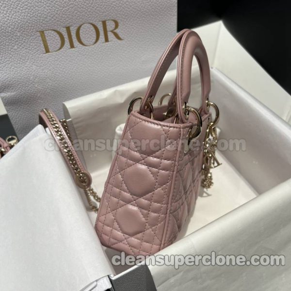 Handbag bag replica details and pricing Pearlescent pink Dior sheepskin women 2