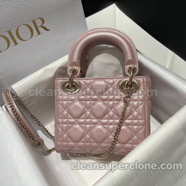 Handbag bag replica details and pricing Pearlescent pink Dior sheepskin women 3