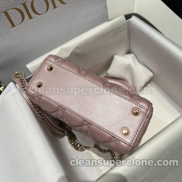 Handbag bag replica details and pricing Pearlescent pink Dior sheepskin women 4