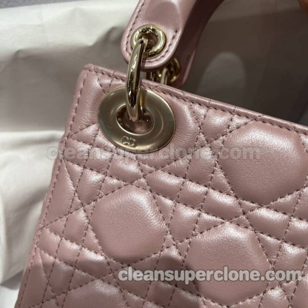 Handbag bag replica details and pricing Pearlescent pink Dior sheepskin women 8