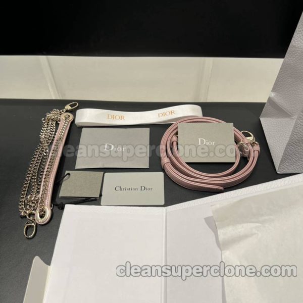 Handbag bag replica details and pricing Pearlescent pink Dior sheepskin women 9