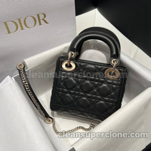 sheepskin bag 1:1 Copy description and price black Dior Handbag women 3