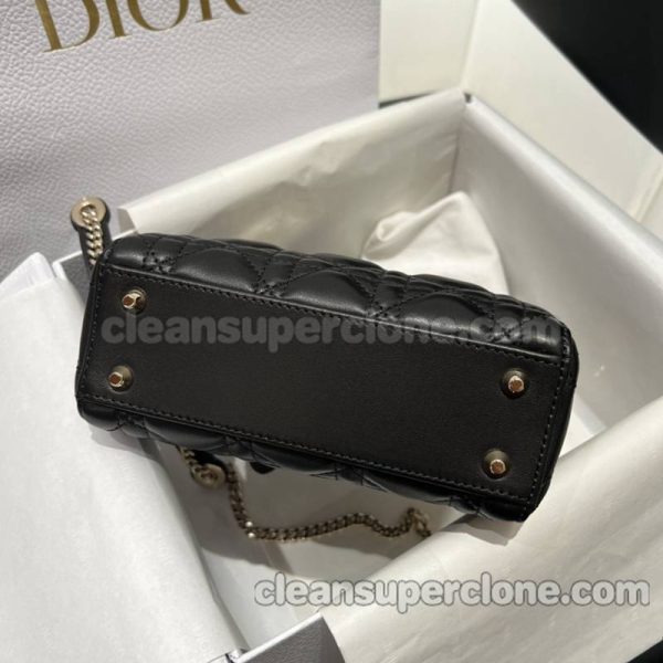 sheepskin bag 1:1 Copy description and price black Dior Handbag women 5