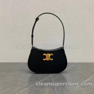 Shoulder bag replica details and pricing black Celine cowhide women