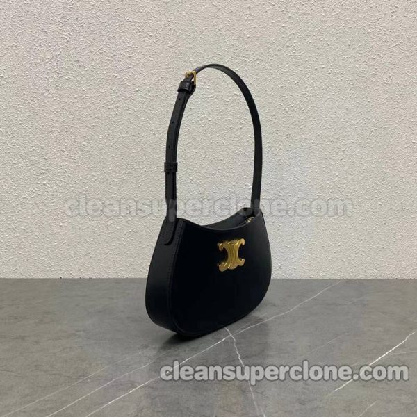 Shoulder bag replica details and pricing black Celine cowhide women 2