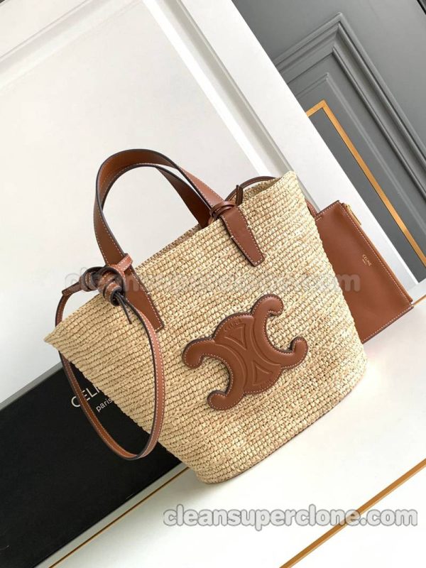 Celine bag Super Clone picture and price apricot Handbag Shoulder Woven women