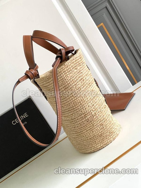 Celine bag Super Clone picture and price apricot Handbag Shoulder Woven women 2