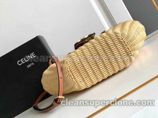 Woven bag 1:1 Copy description and price apricot Celine Shoulder Handbag women 4