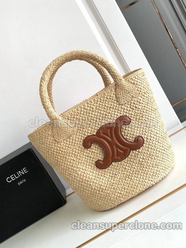 Celine bag Super Clone picture and price apricot Handbag Woven women