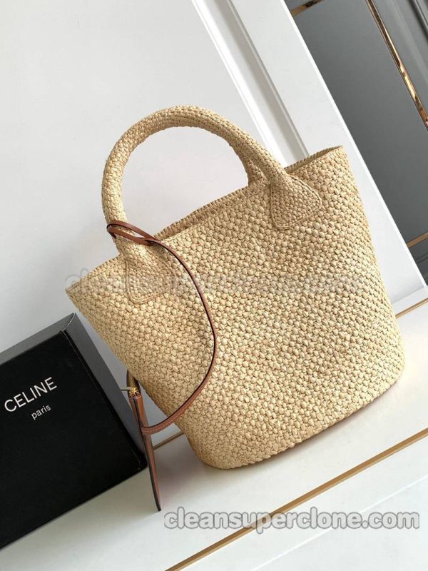 Celine bag Super Clone picture and price apricot Handbag Woven women 3