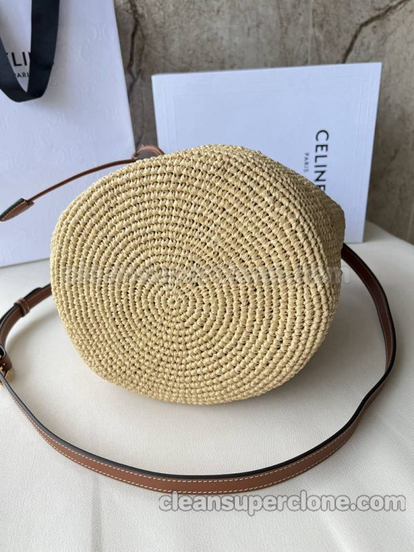 Handbag bag replica details and pricing tawny Celine Shoulder Woven women 4