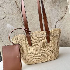 Celine bag Super Clone picture and price tawny Handbag Woven women