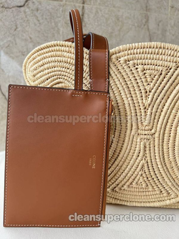 Celine bag Super Clone picture and price tawny Handbag Woven women 6