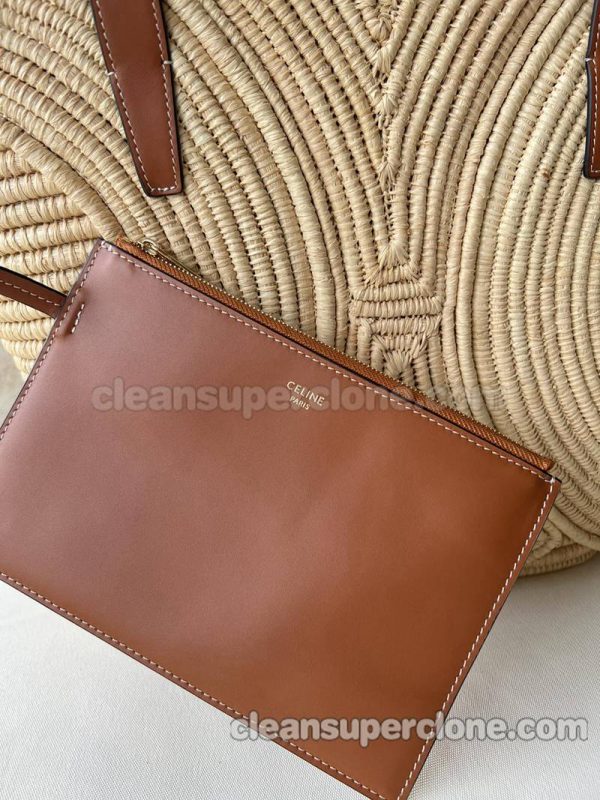 Shoulder bag replica details and pricing tawny Celine Woven women 6