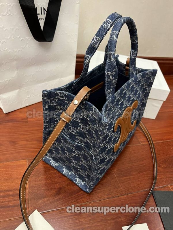 Denim bag 1:1 Copy description and price blue Celine Shoulder Handbag women 2