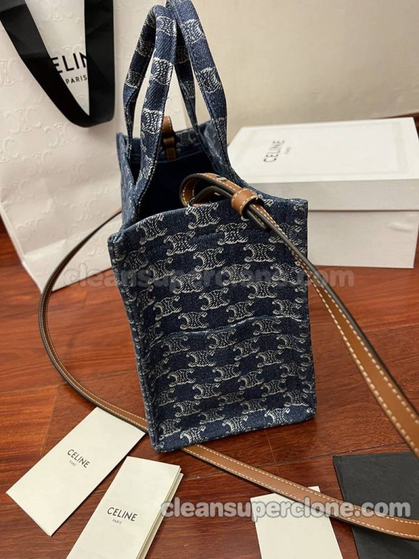 Denim bag 1:1 Copy description and price blue Celine Shoulder Handbag women 4