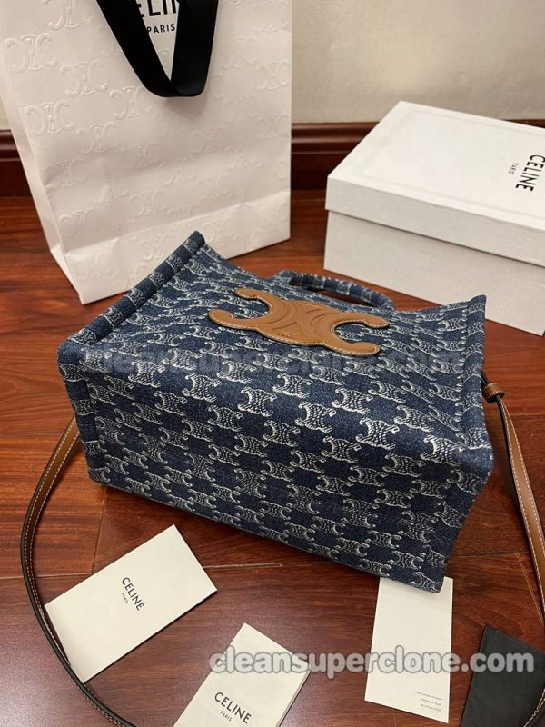 Denim bag 1:1 Copy description and price blue Celine Shoulder Handbag women 5