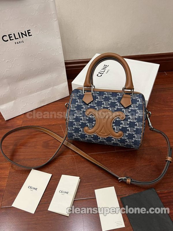 Celine bag Super Clone picture and price blue Shoulder Crossbody Handbag Denim women 2