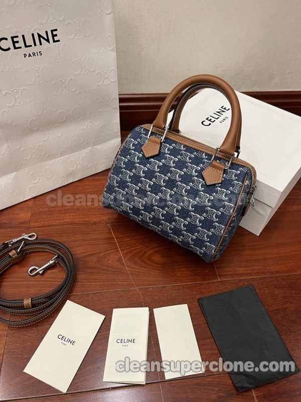 Celine bag Super Clone picture and price blue Shoulder Crossbody Handbag Denim women 3