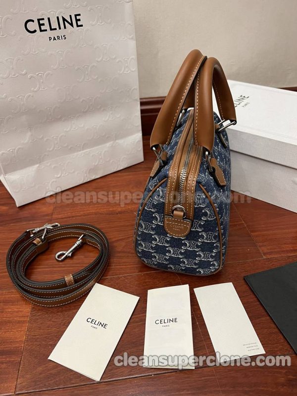 Celine bag Super Clone picture and price blue Shoulder Crossbody Handbag Denim women 4