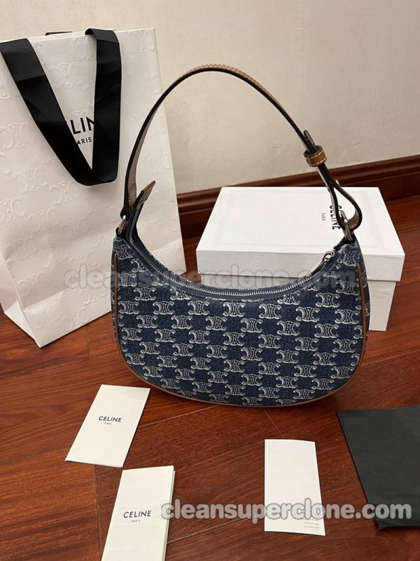 Shoulder bag replica details and pricing blue Celine Denim women 3