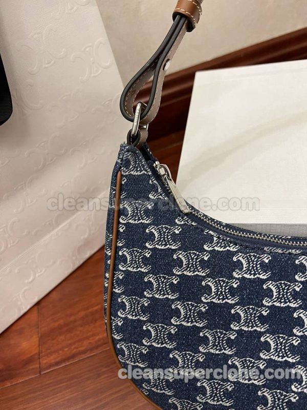 Shoulder bag replica details and pricing blue Celine Denim women 5