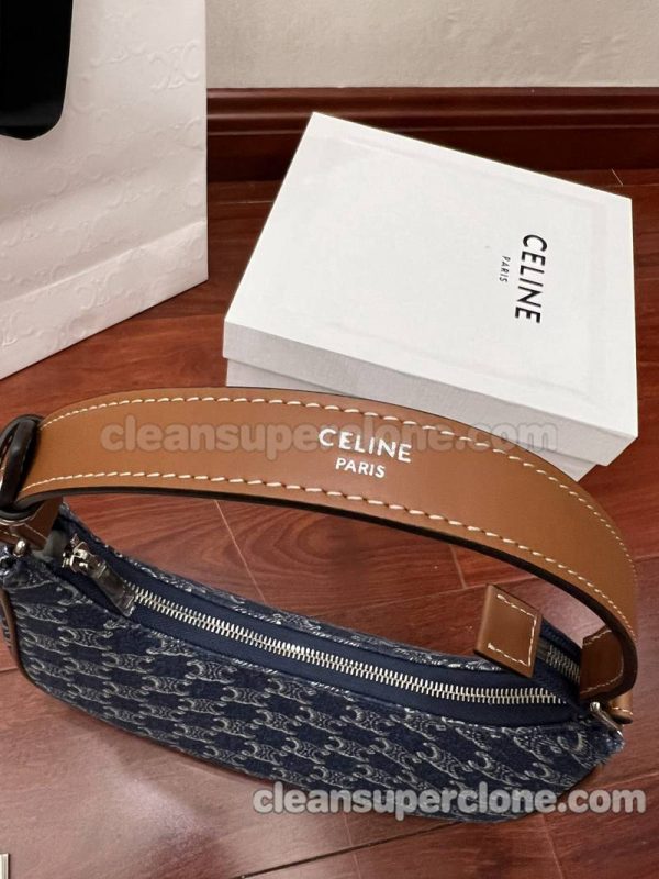 Shoulder bag replica details and pricing blue Celine Denim women 7