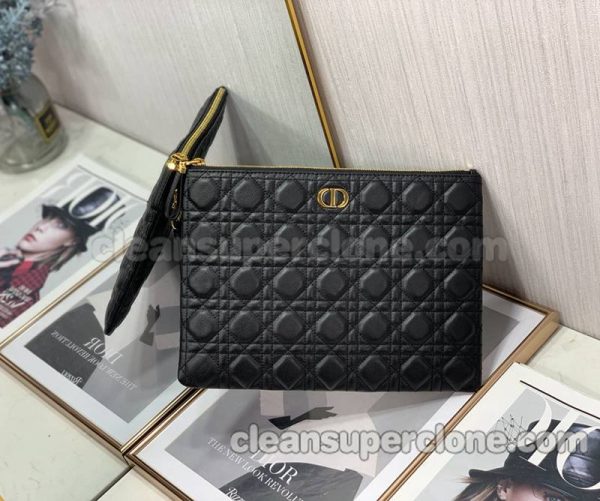 Clutch bag replica details and pricing black Dior cowhide women 2