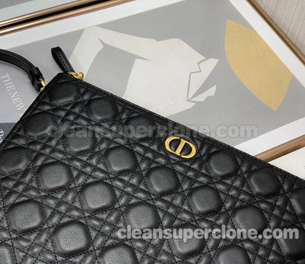 Clutch bag replica details and pricing black Dior cowhide women 7