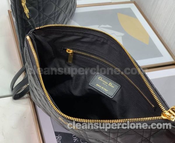 Clutch bag replica details and pricing black Dior cowhide women 8