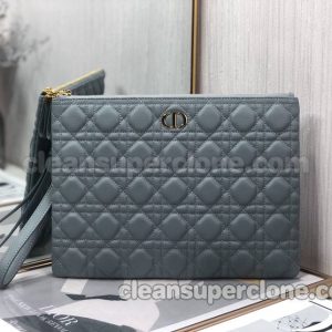 Dior bag Super Clone picture and price blue Clutch cowhide women