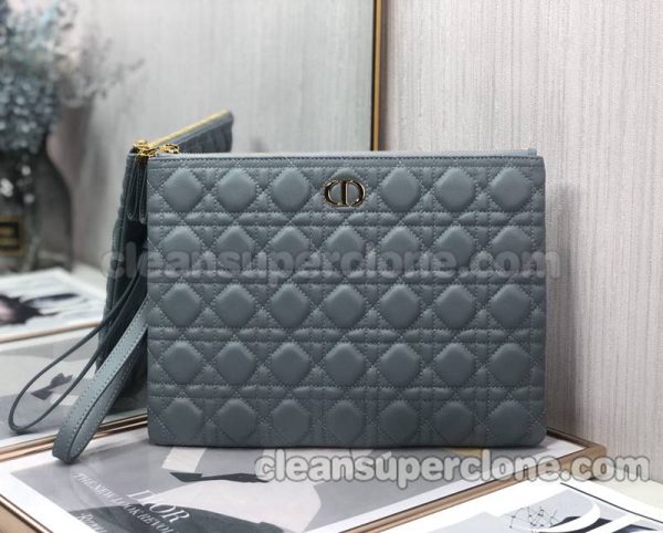 Dior bag Super Clone picture and price blue Clutch cowhide women