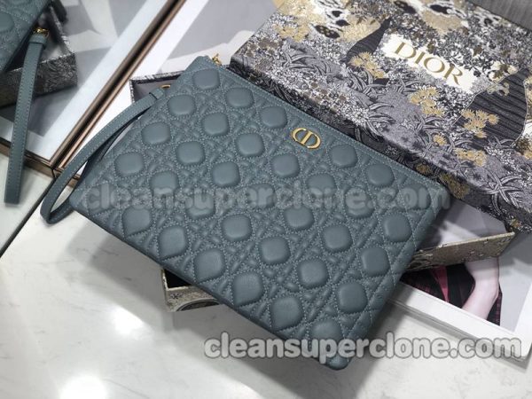 Dior bag Super Clone picture and price blue Clutch cowhide women 6