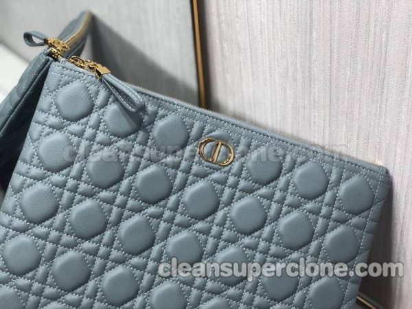 Dior bag Super Clone picture and price blue Clutch cowhide women 8