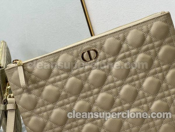 Clutch bag replica details and pricing yellow Dior cowhide women 8