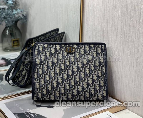 Dior bag Super Clone picture and price dark blue Clutch canvas women