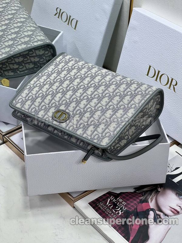 Clutch bag replica details and pricing gray Dior canvas women 6