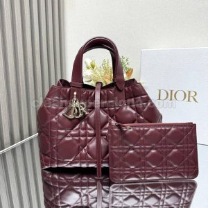 Handbag bag replica details and pricing Burgundy Dior cowhide women