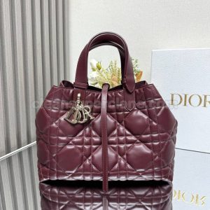 Handbag bag replica details and pricing Burgundy Dior cowhide women 2