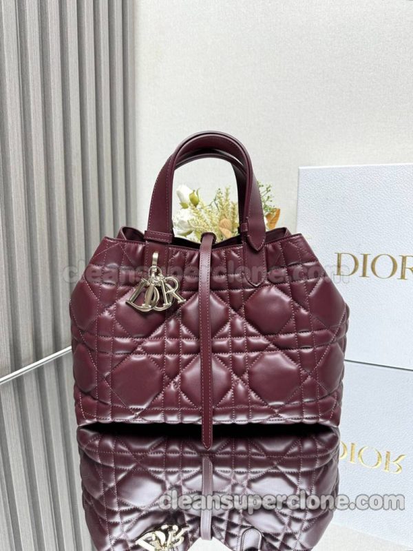 Handbag bag replica details and pricing Burgundy Dior cowhide women 2