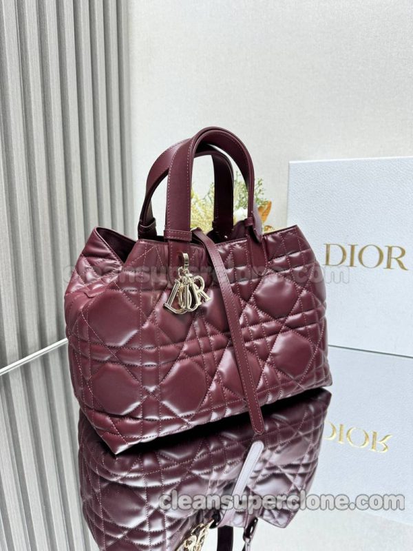 Handbag bag replica details and pricing Burgundy Dior cowhide women 4