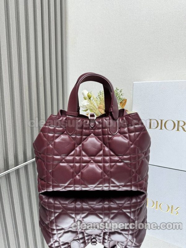 Handbag bag replica details and pricing Burgundy Dior cowhide women 5