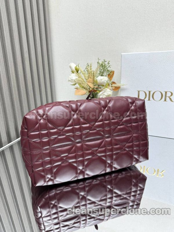 Handbag bag replica details and pricing Burgundy Dior cowhide women 6